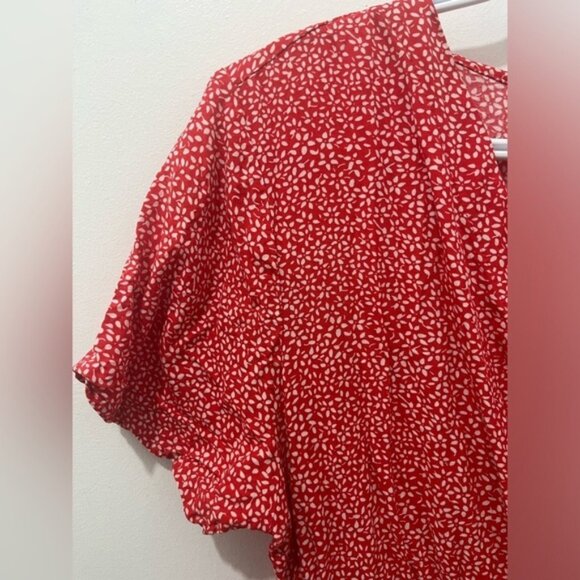 Twik Floral Pattern V-Neck Maxi Dress - Picture 4 of 4